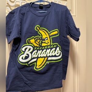Savannah Bananas Baseball Tee Unisex Jersey Tee Shirt YOUTH SMALL